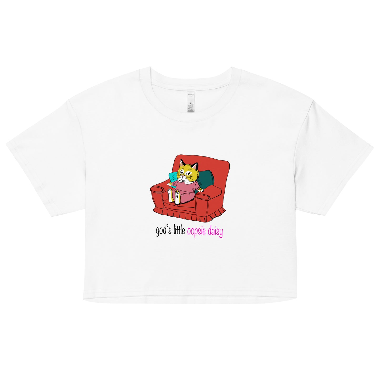Gods little oopsie daisy Women’s crop top
