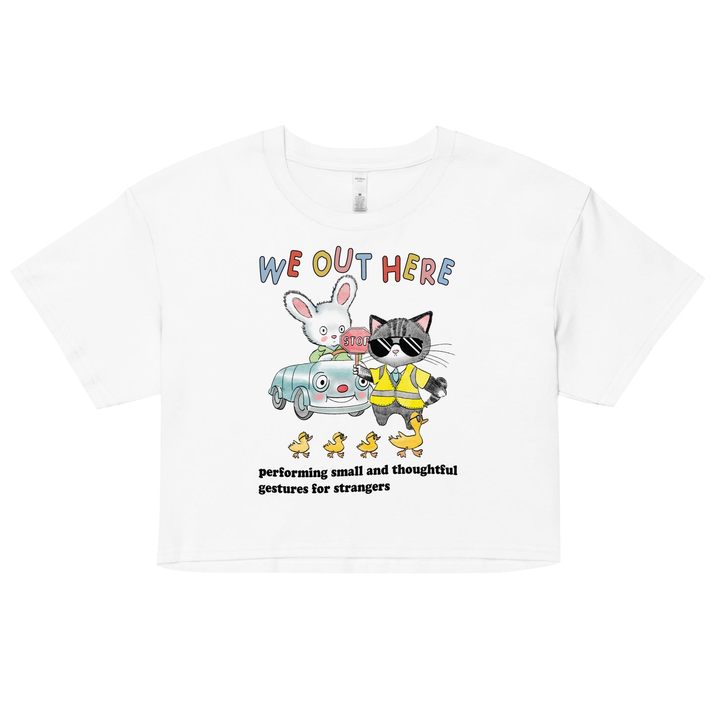 Thoughtful Gestures Women’s crop top