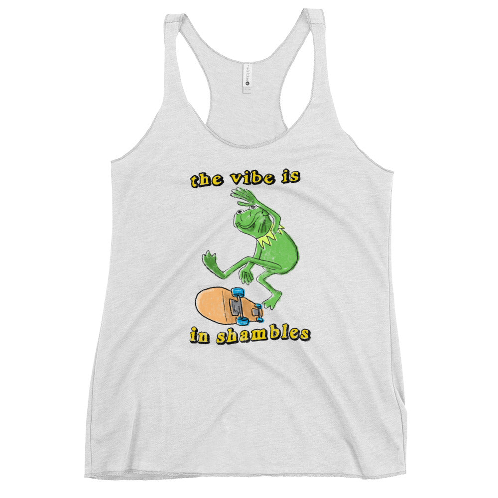 Vibe in Shambles Women's Racerback Tank