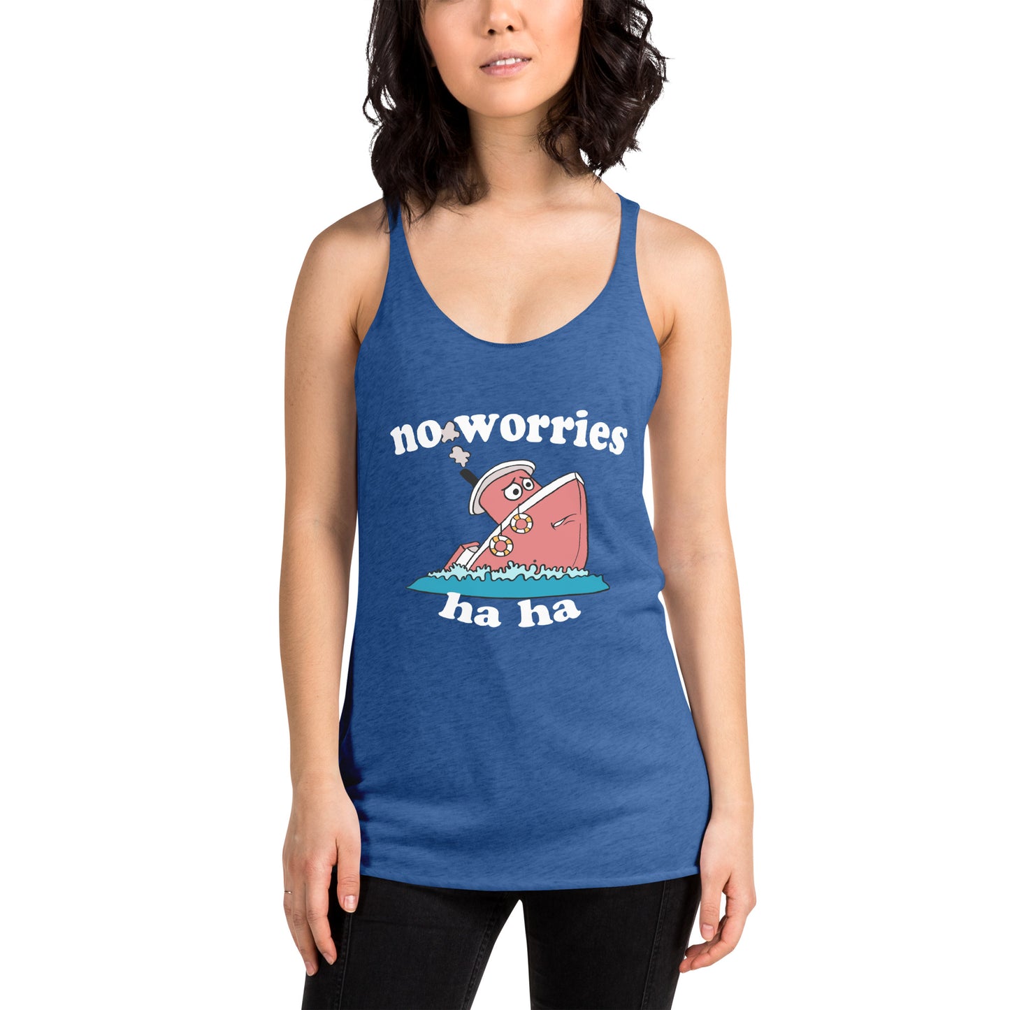 No Worries Women's Racerback Tank