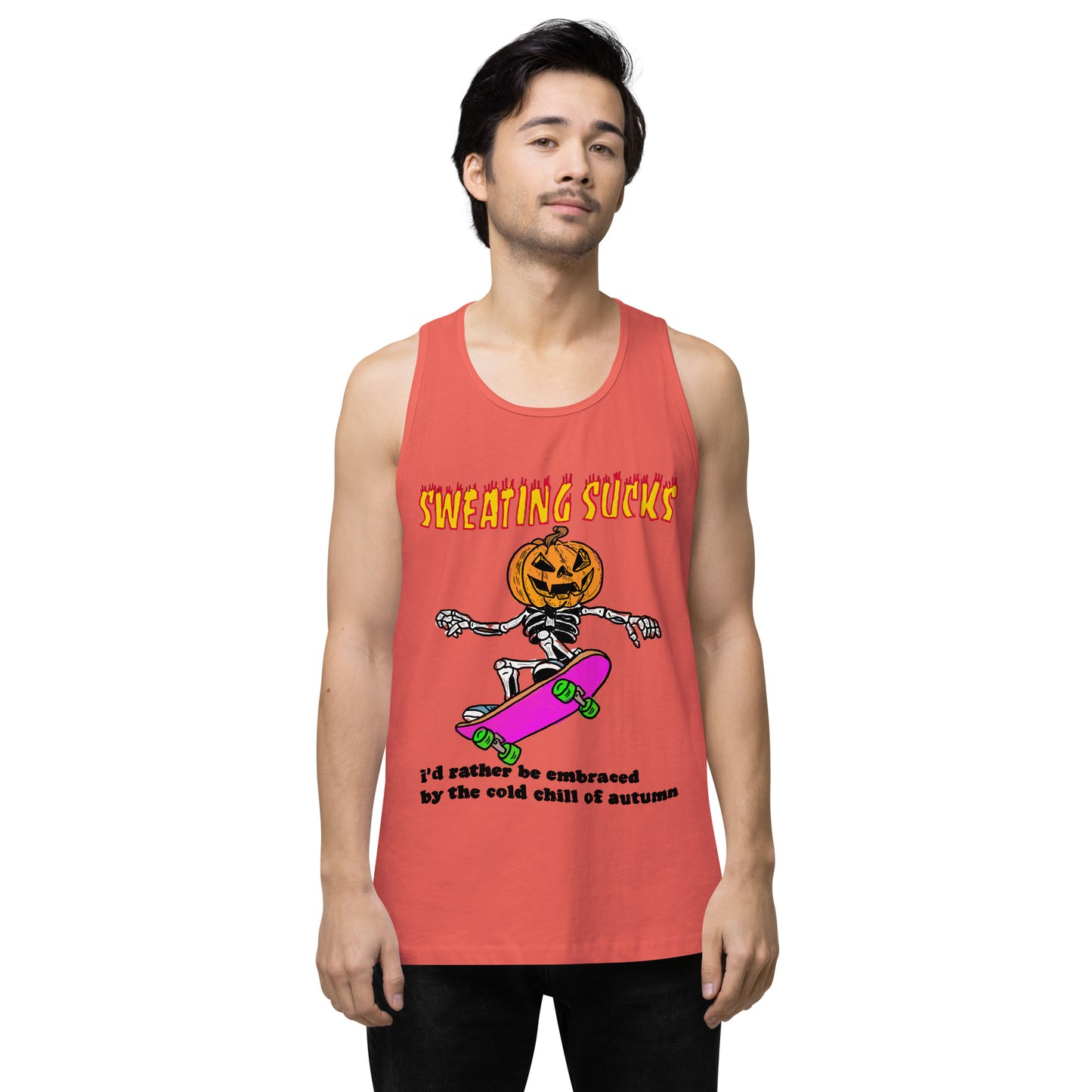 No Sweat Halloween Men’s premium tank top