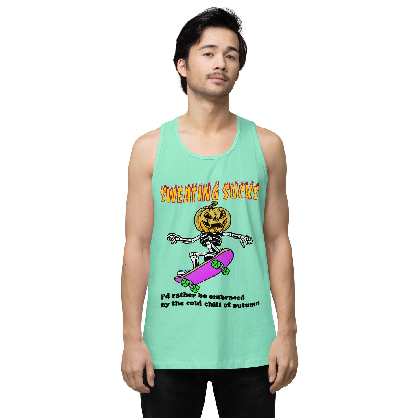 No Sweat Halloween Men’s premium tank top
