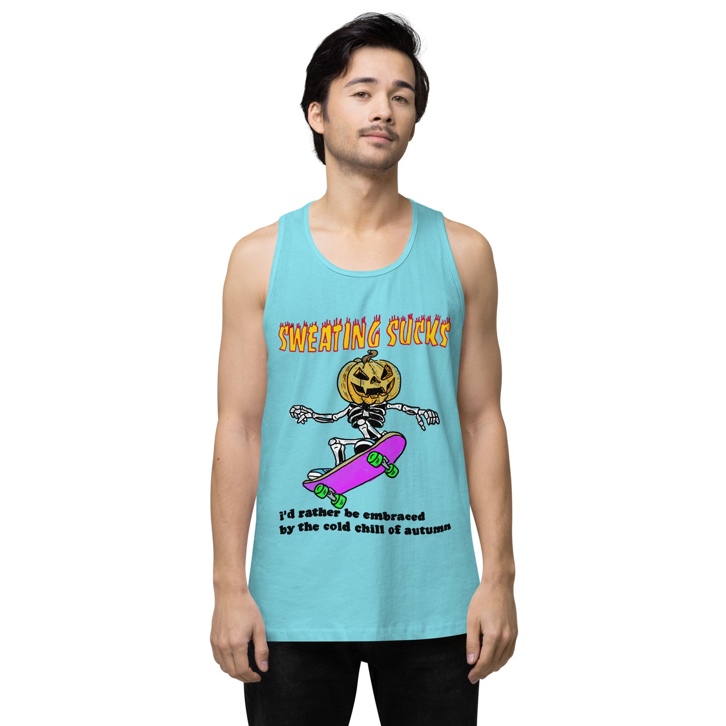 No Sweat Halloween Men’s premium tank top