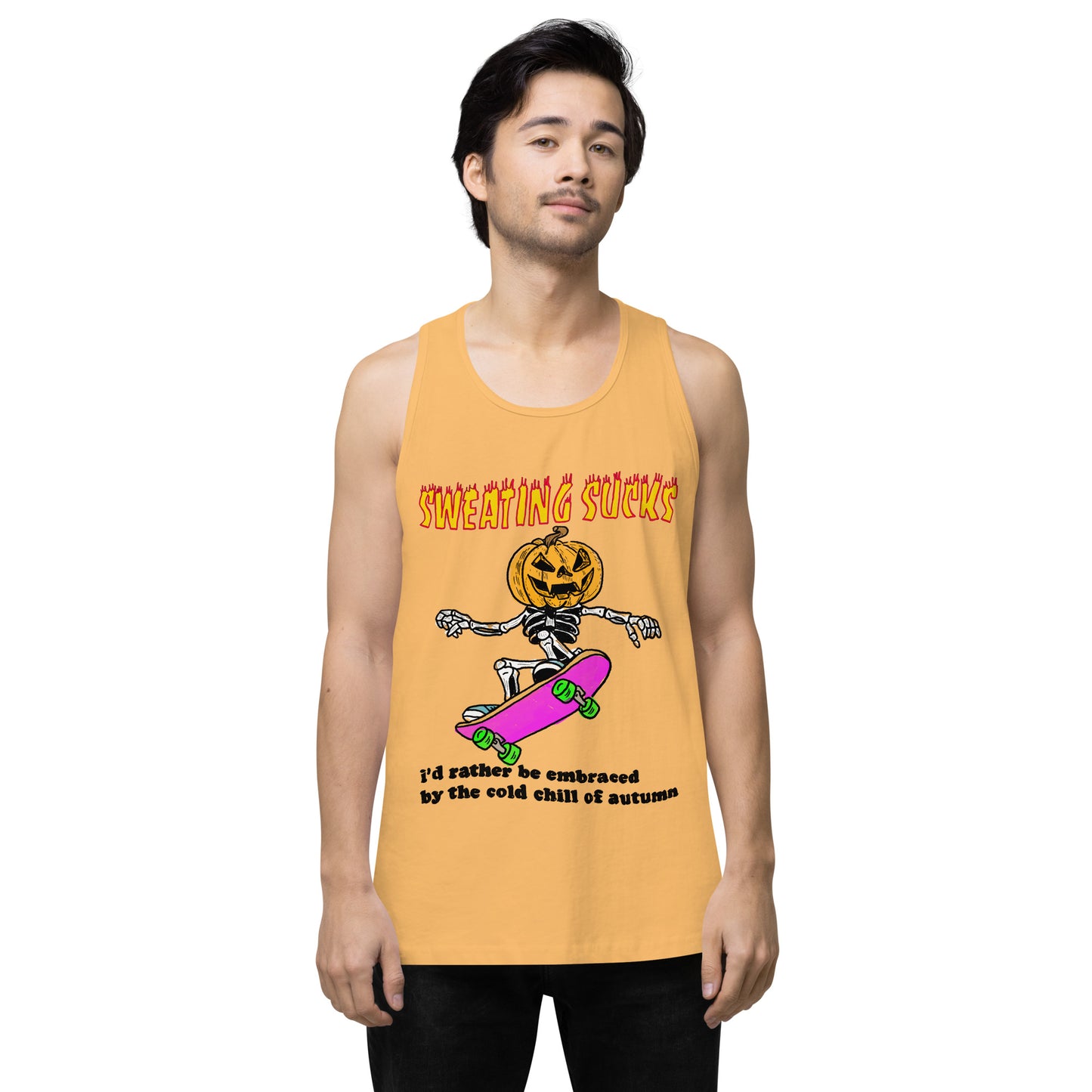 No Sweat Halloween Men’s premium tank top