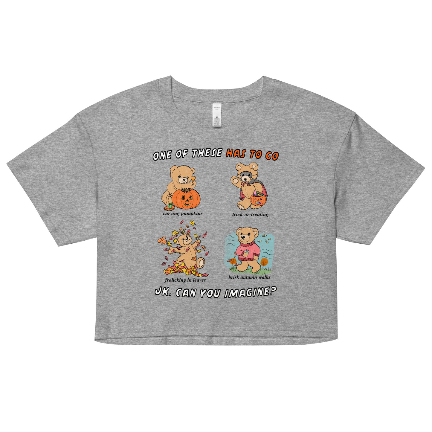 Halloween Vibes Women’s crop top