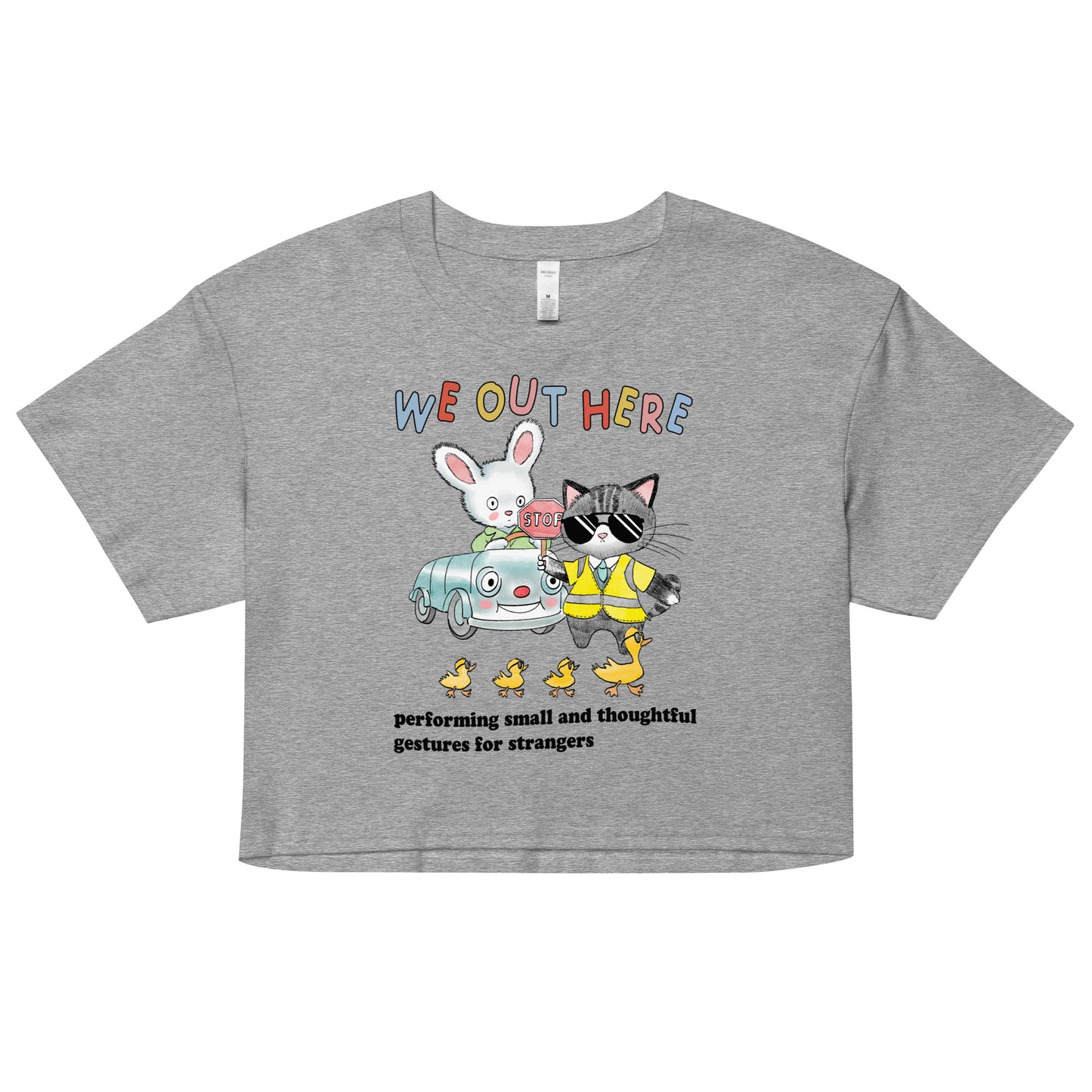 Thoughtful Gestures Women’s crop top