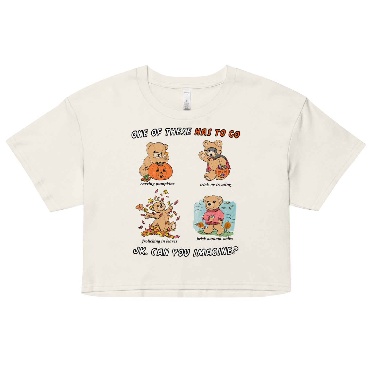 Halloween Vibes Women’s crop top