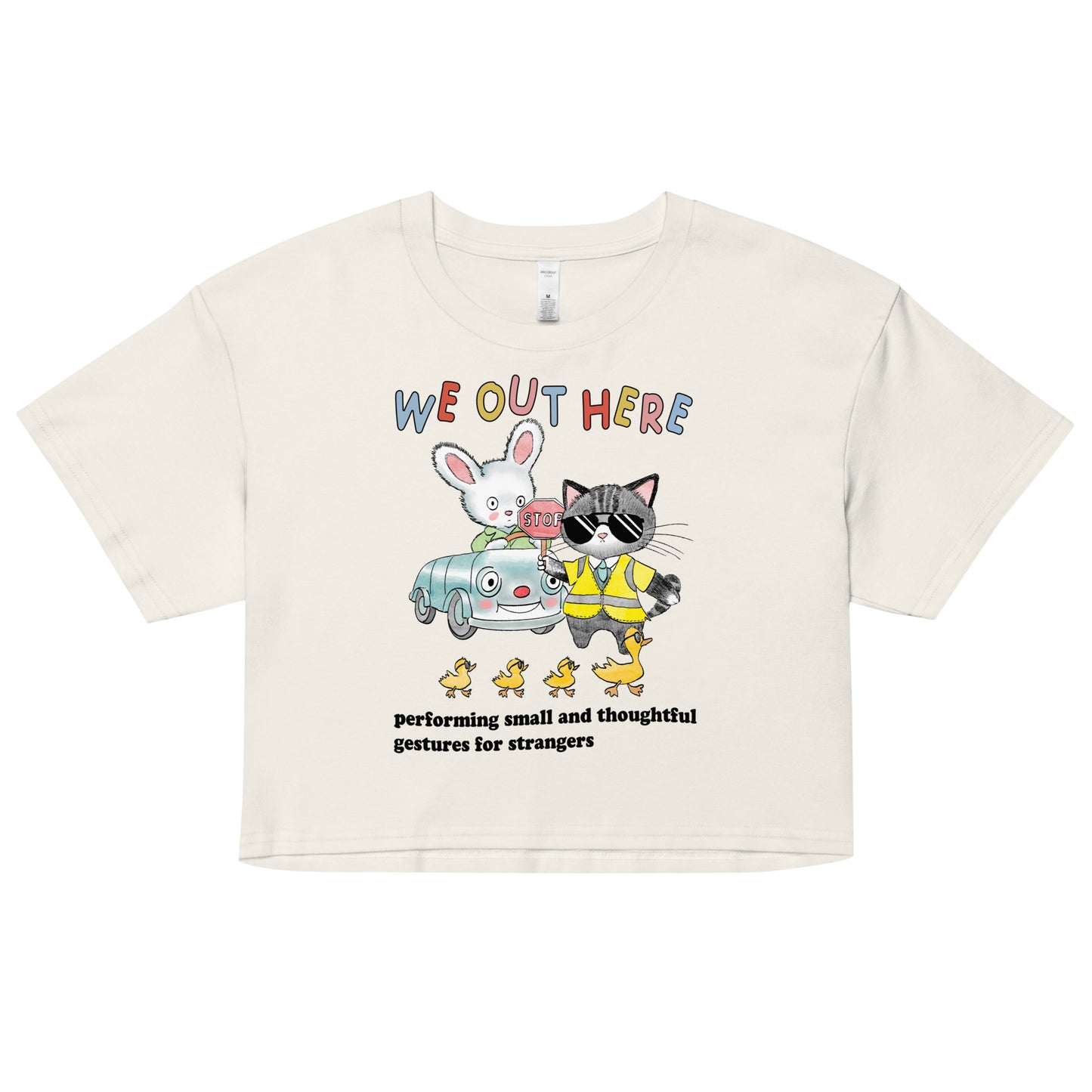 Thoughtful Gestures Women’s crop top