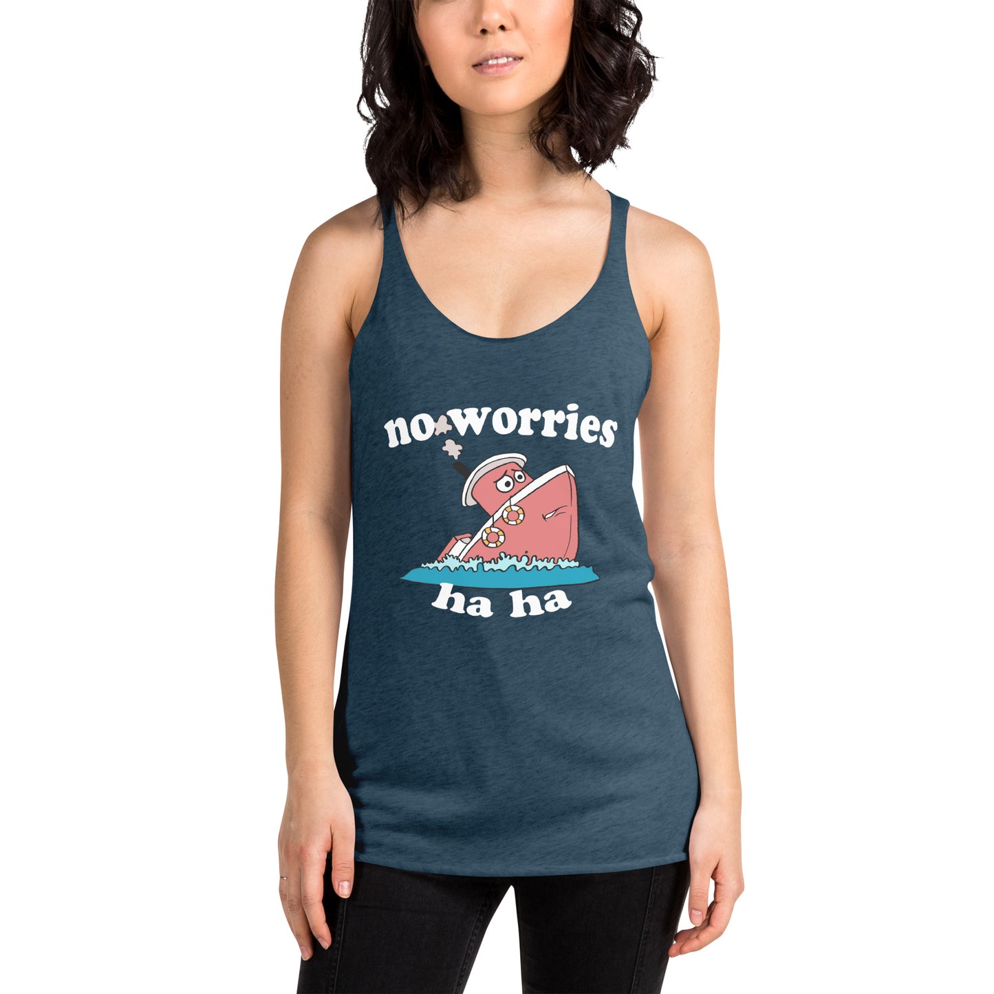 No Worries Women's Racerback Tank