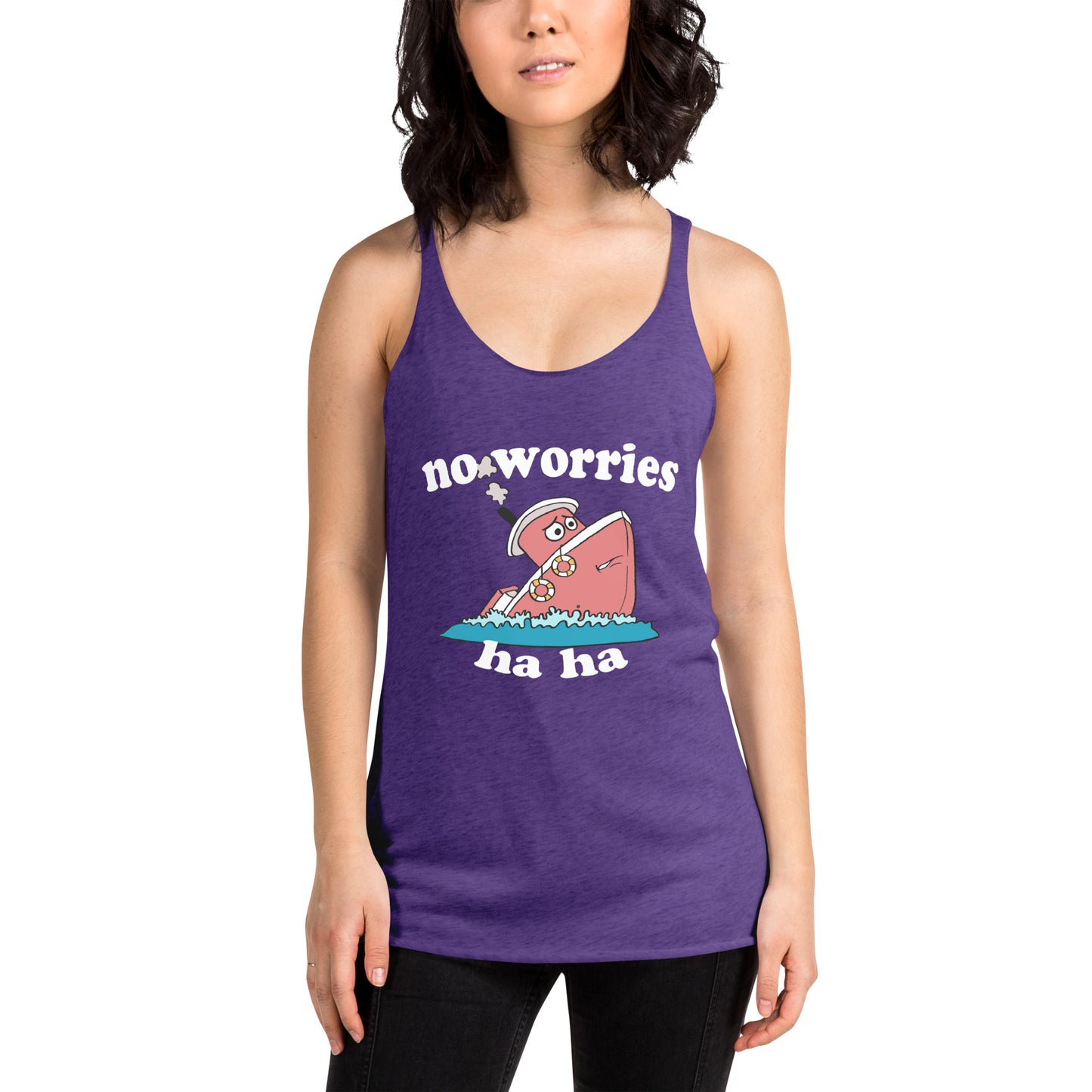 No Worries Women's Racerback Tank
