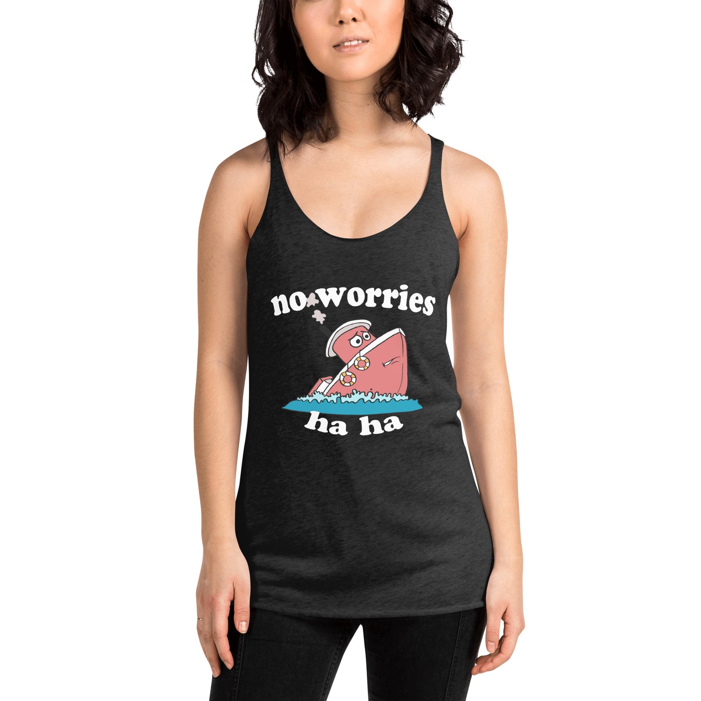 No Worries Women's Racerback Tank