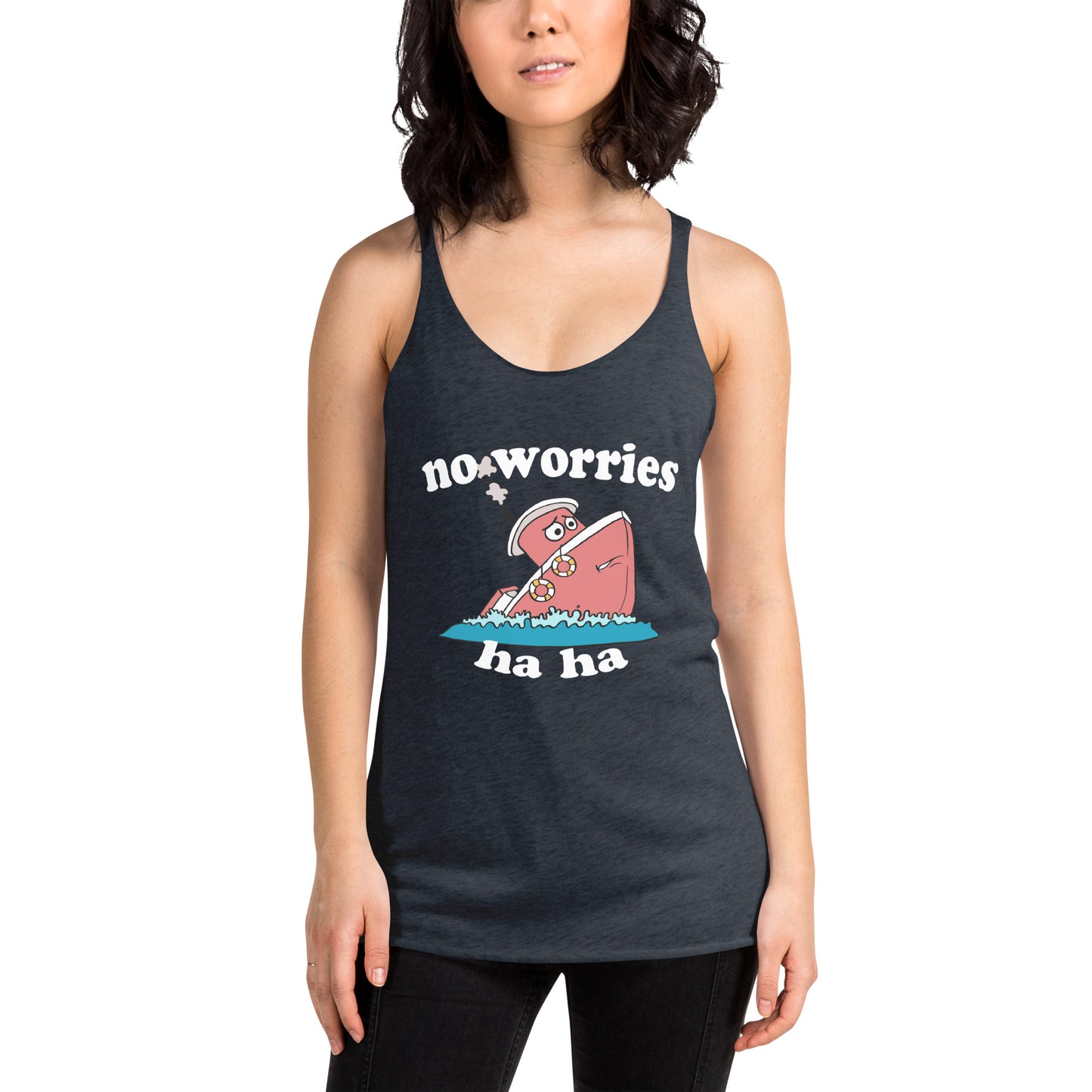 No Worries Women's Racerback Tank