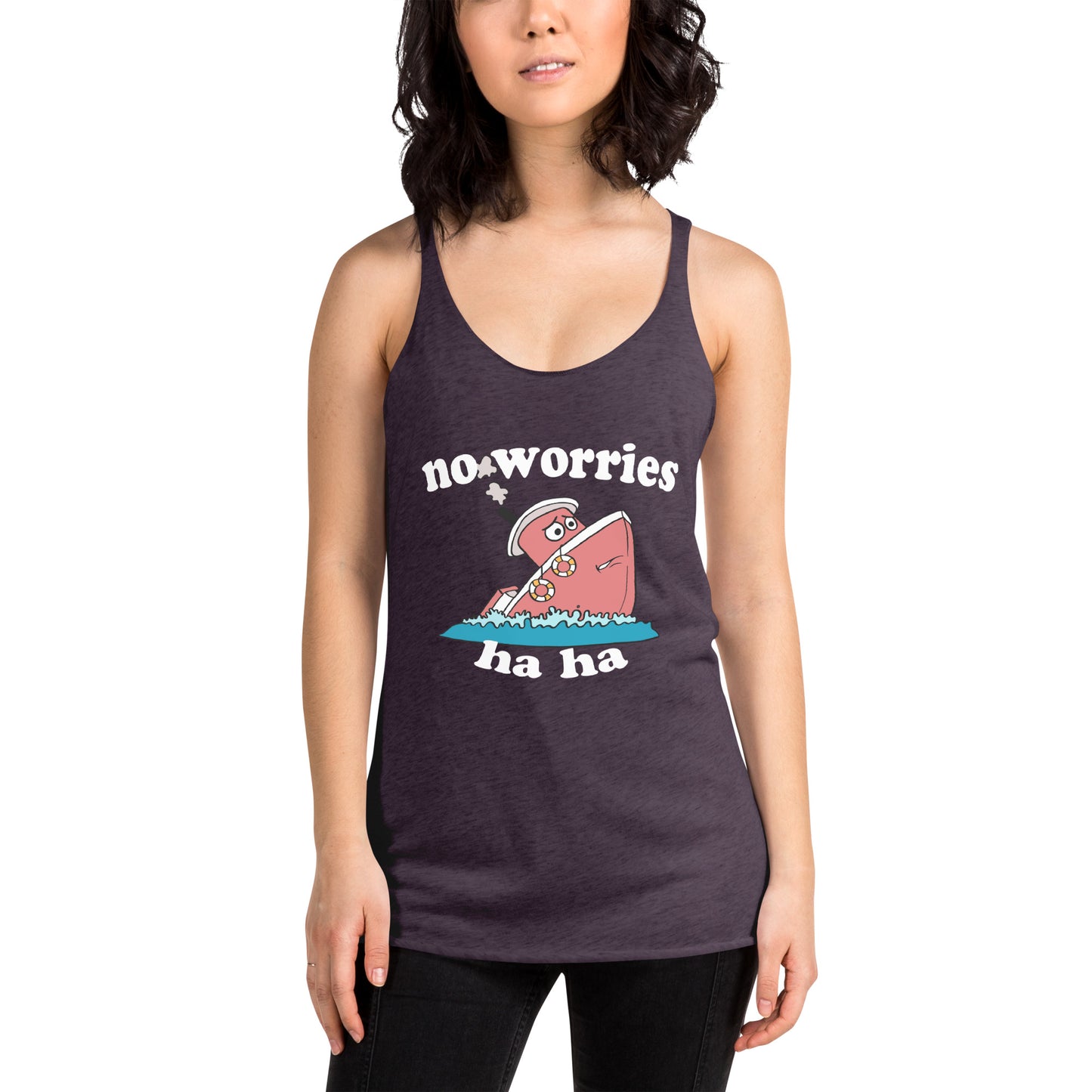 No Worries Women's Racerback Tank