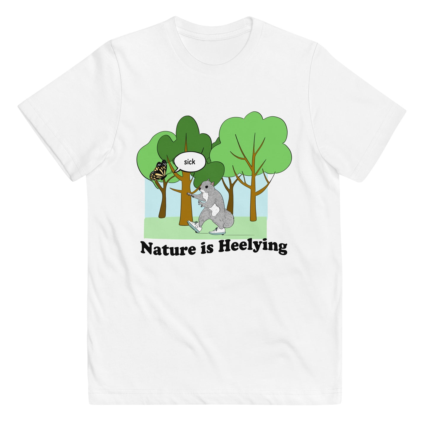 Nature is Heelying Kid's jersey t-shirt
